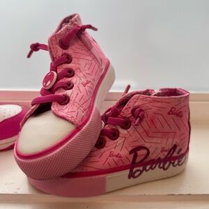 Barbie Pink Patterned Kids Sneakers